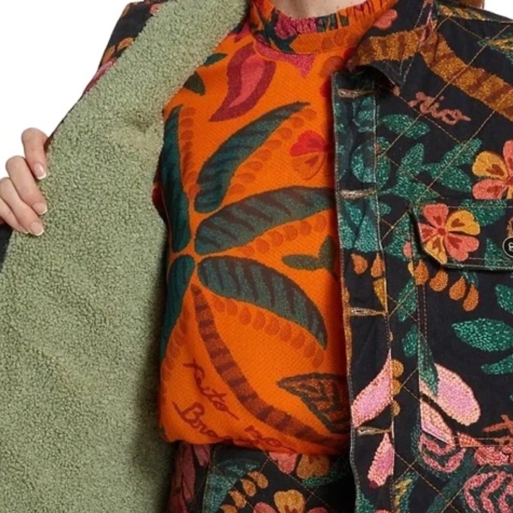 FARM Rio Flowerdoscopic Gabardine Jacket Floral Spring - Picture 5 of 16